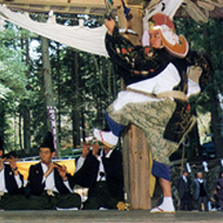 横手駒ケ岳神社 代々神楽 筒粥