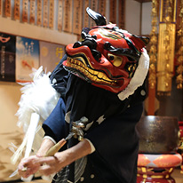 下教来石の獅子舞と道祖神祭り